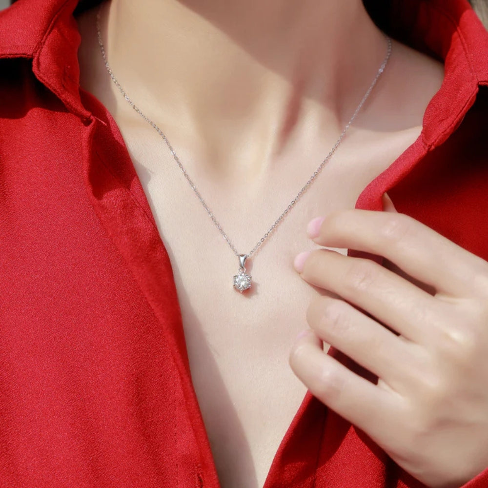 Moissanite Pendant Necklace