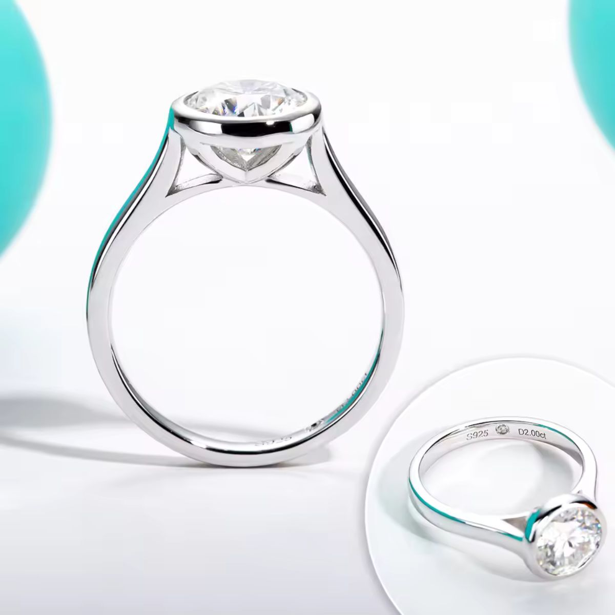 Liora Bezel Moissanite Ring