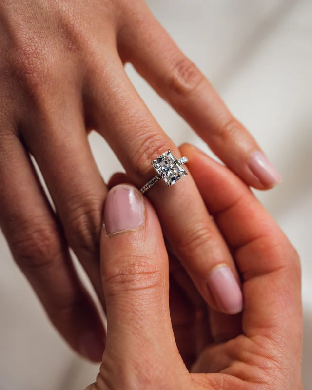 Lustrous Lumen Moissanite Ring