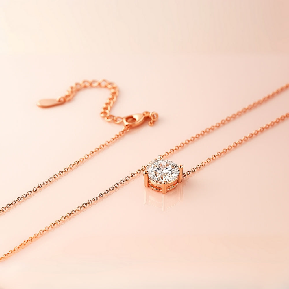 Timeless Solitaire Pendant Necklace