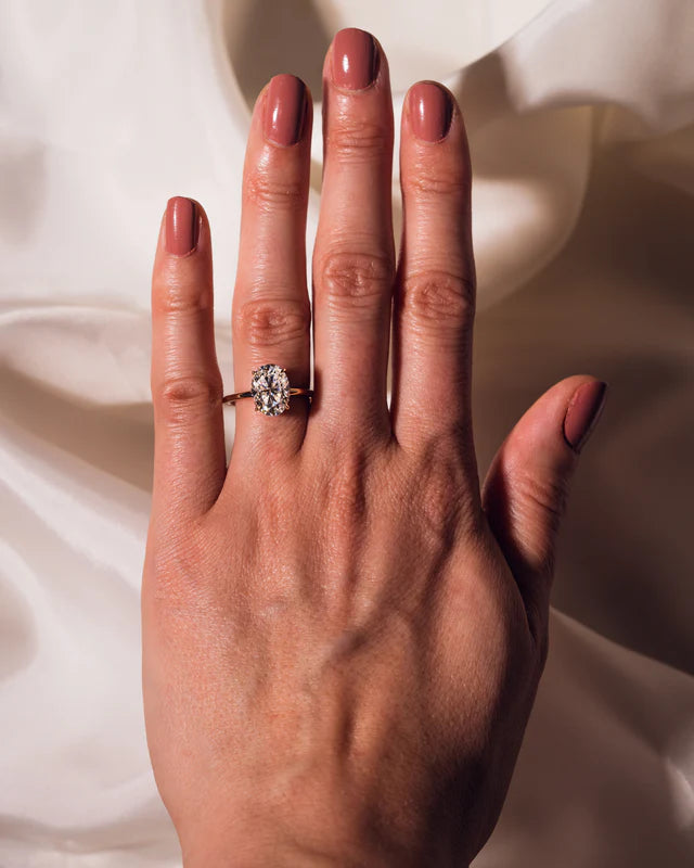 Aurelia Oval Moissanite Ring