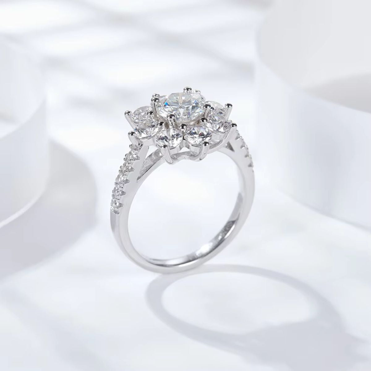 Helia Radianc Moissanite Ring