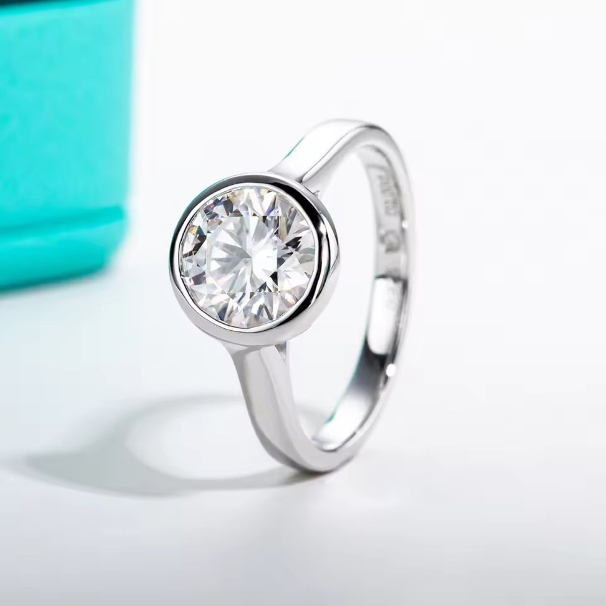 Liora Bezel Moissanite Ring
