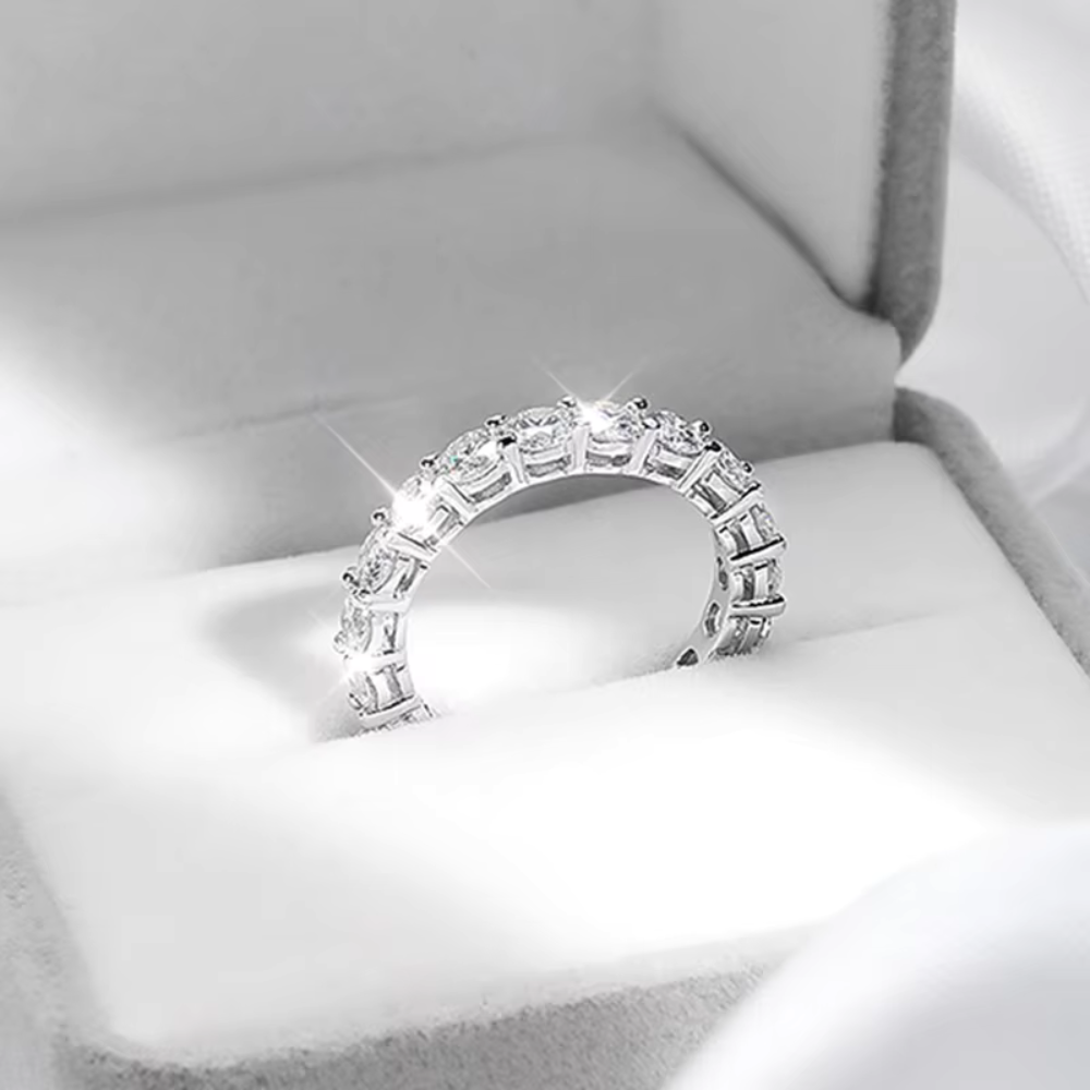 BrillianceBound Moissanite Eternity Ring
