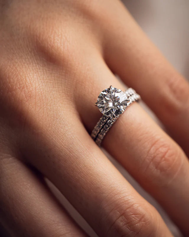 Seraphine Solitaire Duo™ with Moissanite Sparkle