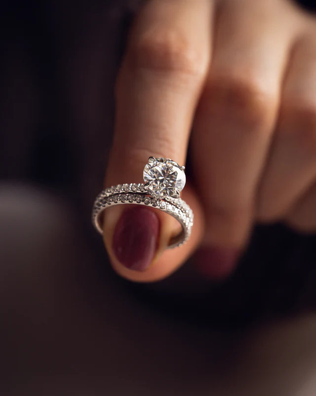 Seraphine Solitaire Duo™ with Moissanite Sparkle