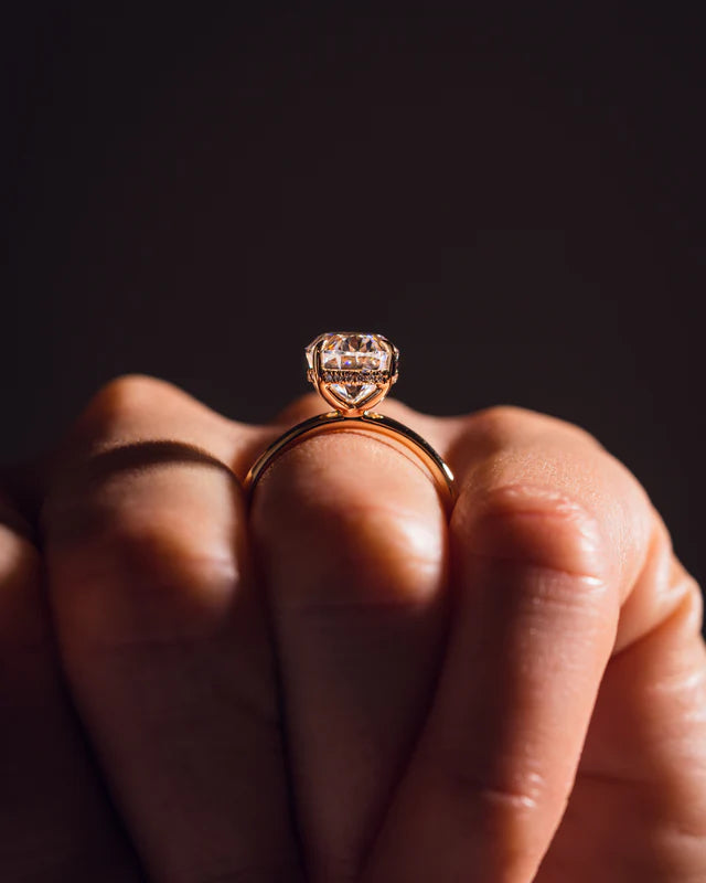 Aurelia Oval Moissanite Ring