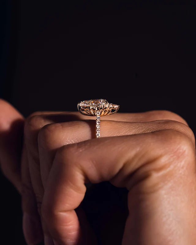 Aurora Moissanite Ring