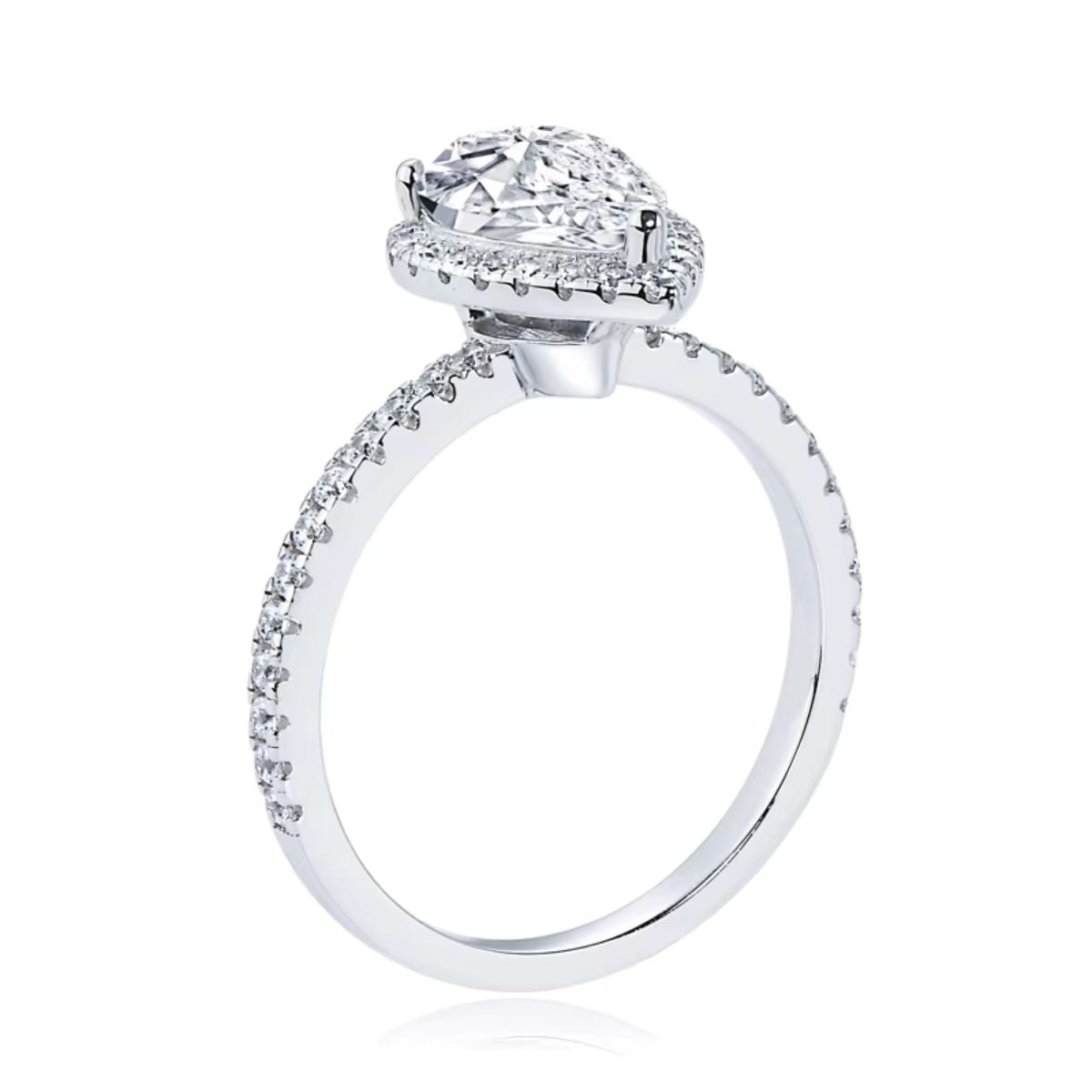 Aurela Teardrop Moissanite Ring