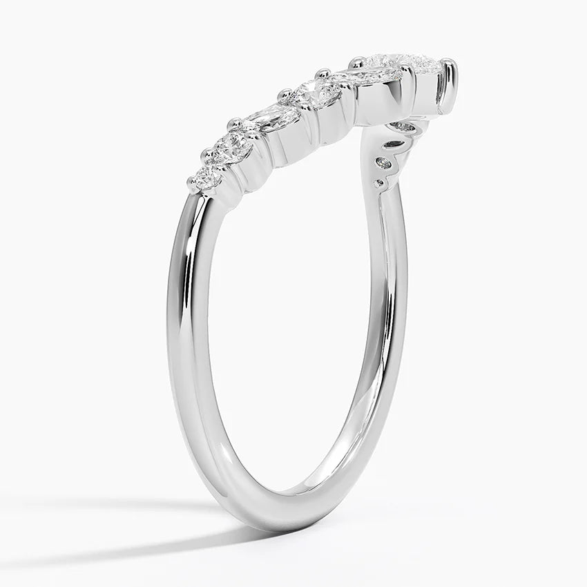 Marquise-Shaped Dangle Ring