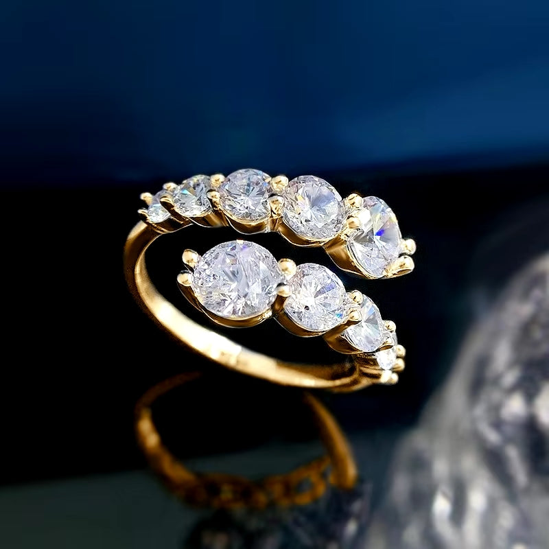 Everlyn Moissanite Infinity Band