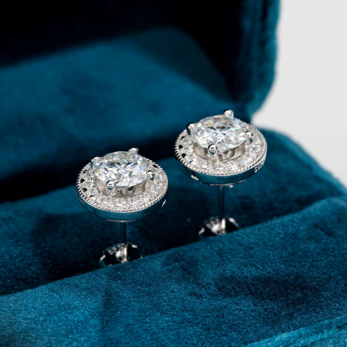 Aurora Studs Moissanite Earrings