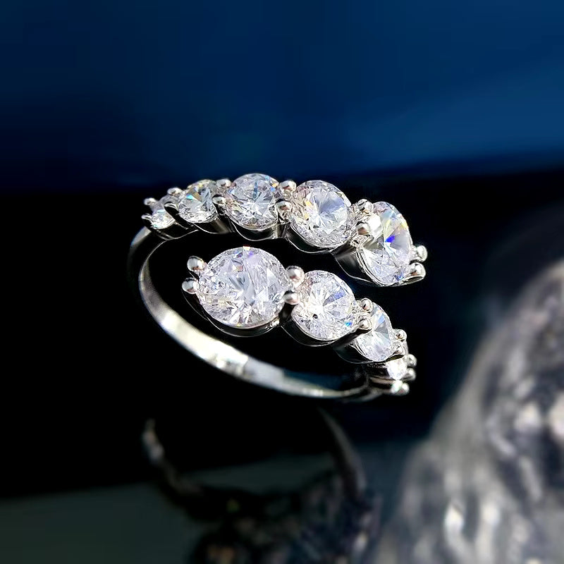 Everlyn Moissanite Infinity Band