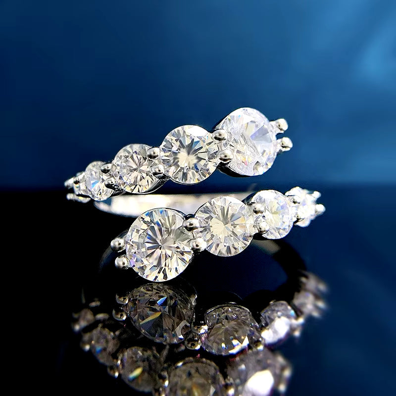 Everlyn Moissanite Infinity Band