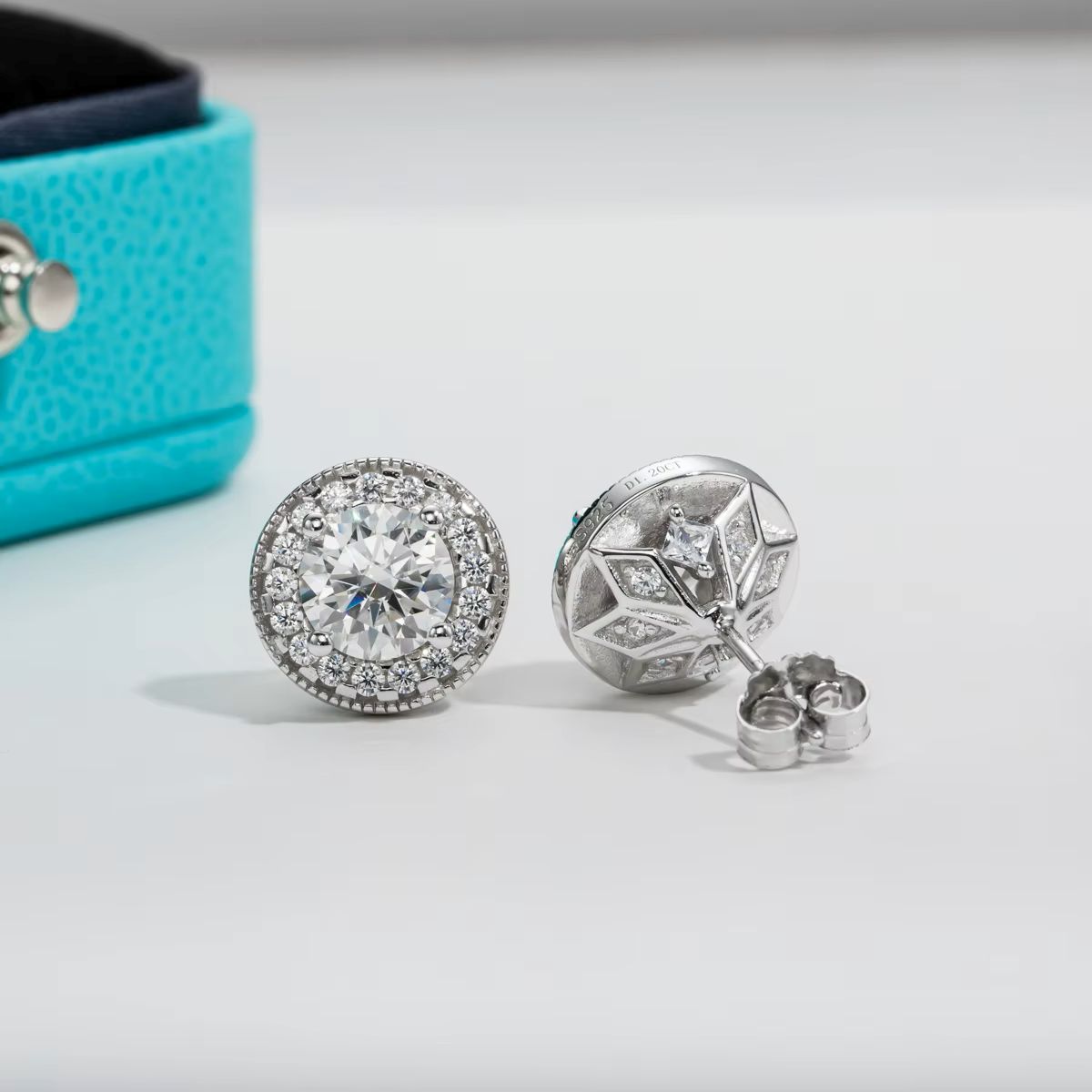 Aurora Studs Moissanite Earrings