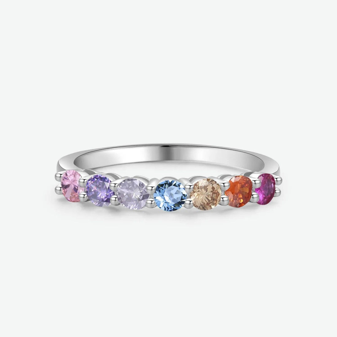 AuroraBand Rainbow Moissanite Ring