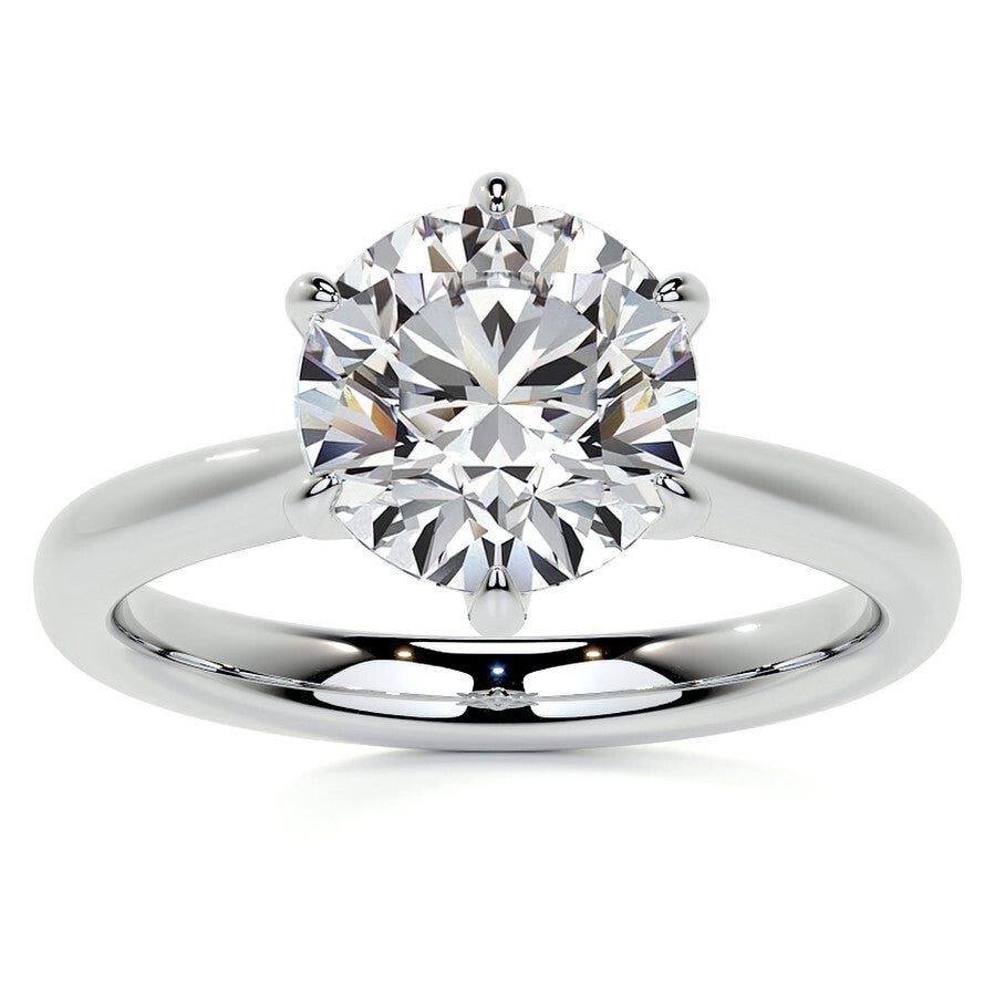 Elaris Solitaire Moissanite Ring