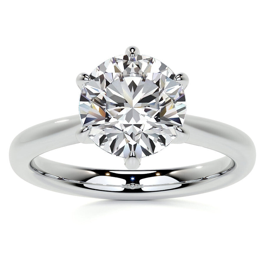 Solitaire Moissanite Ring