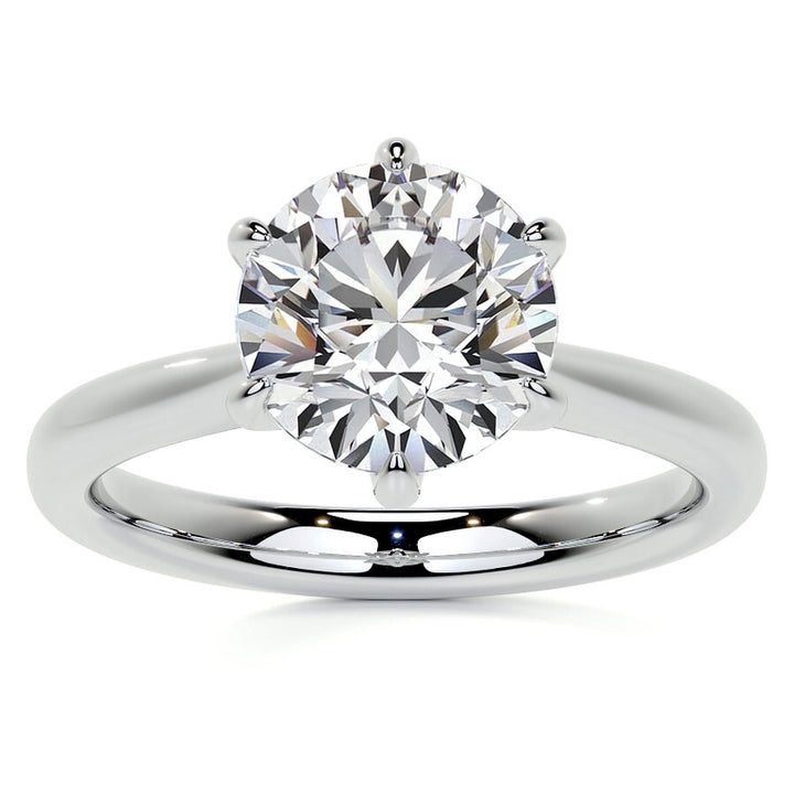 Solitaire Moissanite Ring