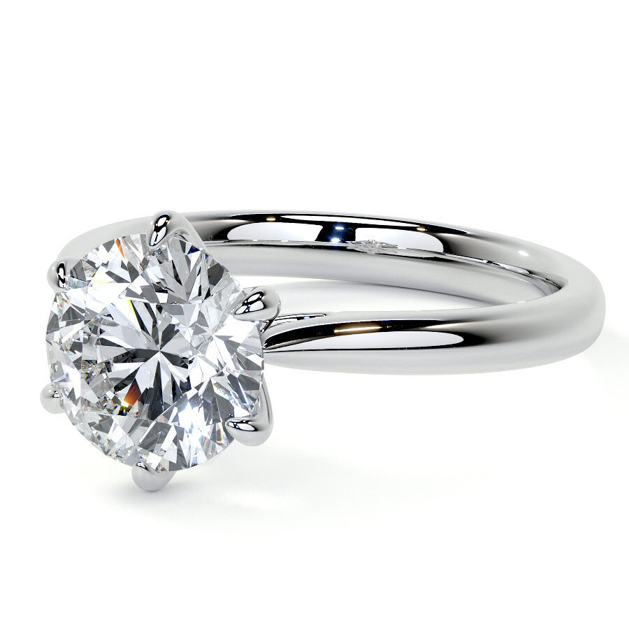 Elaris Solitaire Moissanite Ring