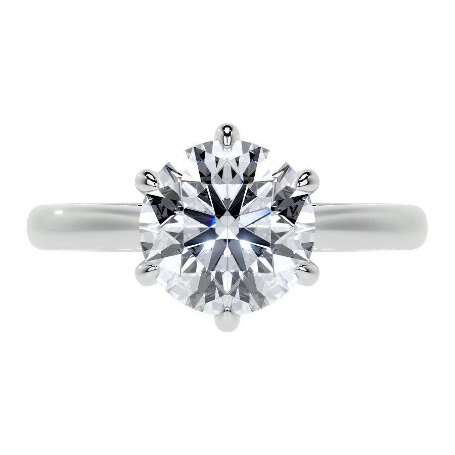 Elaris Solitaire Moissanite Ring