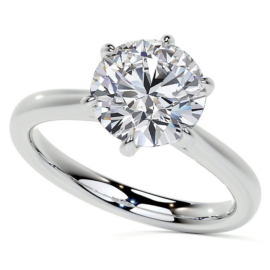 Solitaire Moissanite Ring