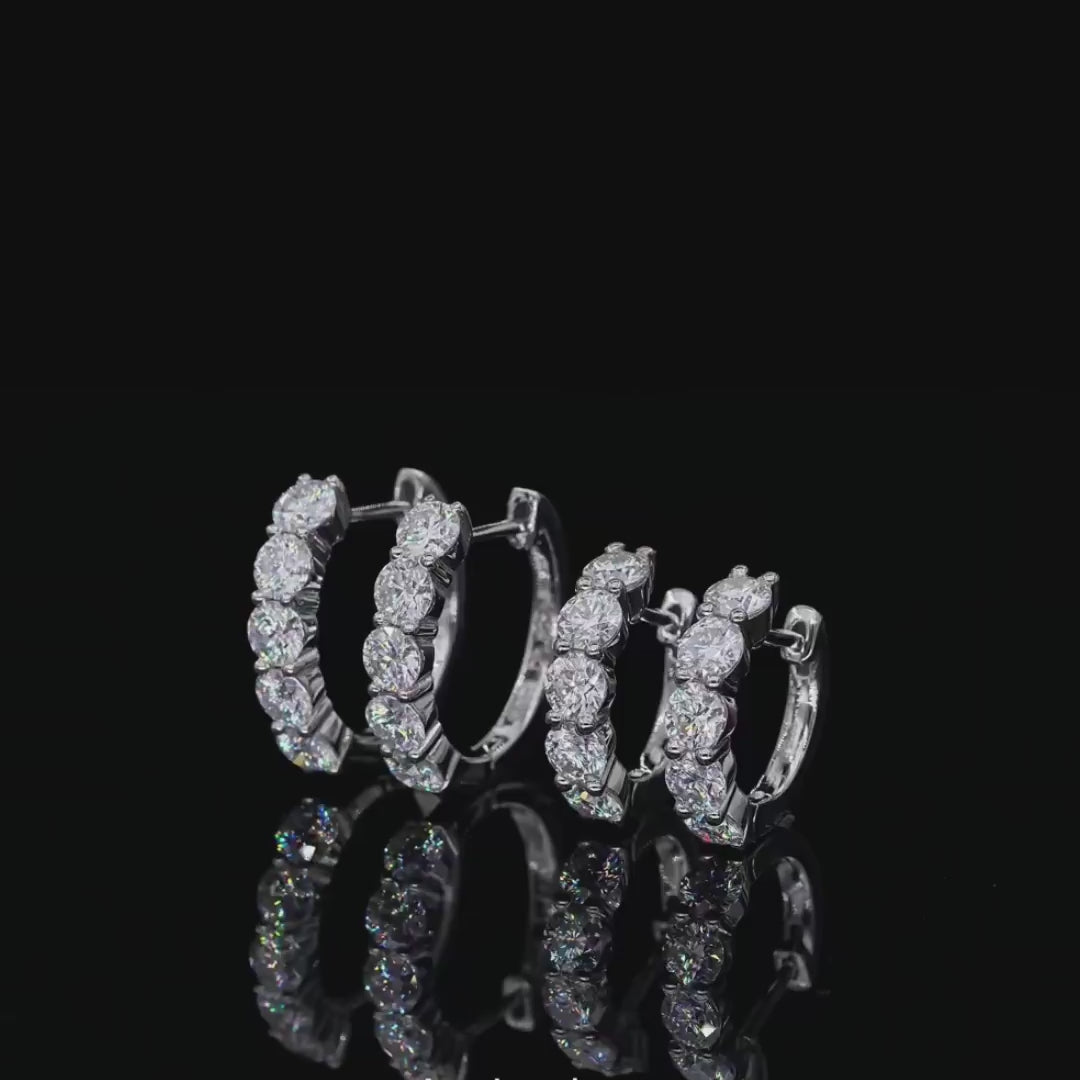 Round Half-Hoop Earrings