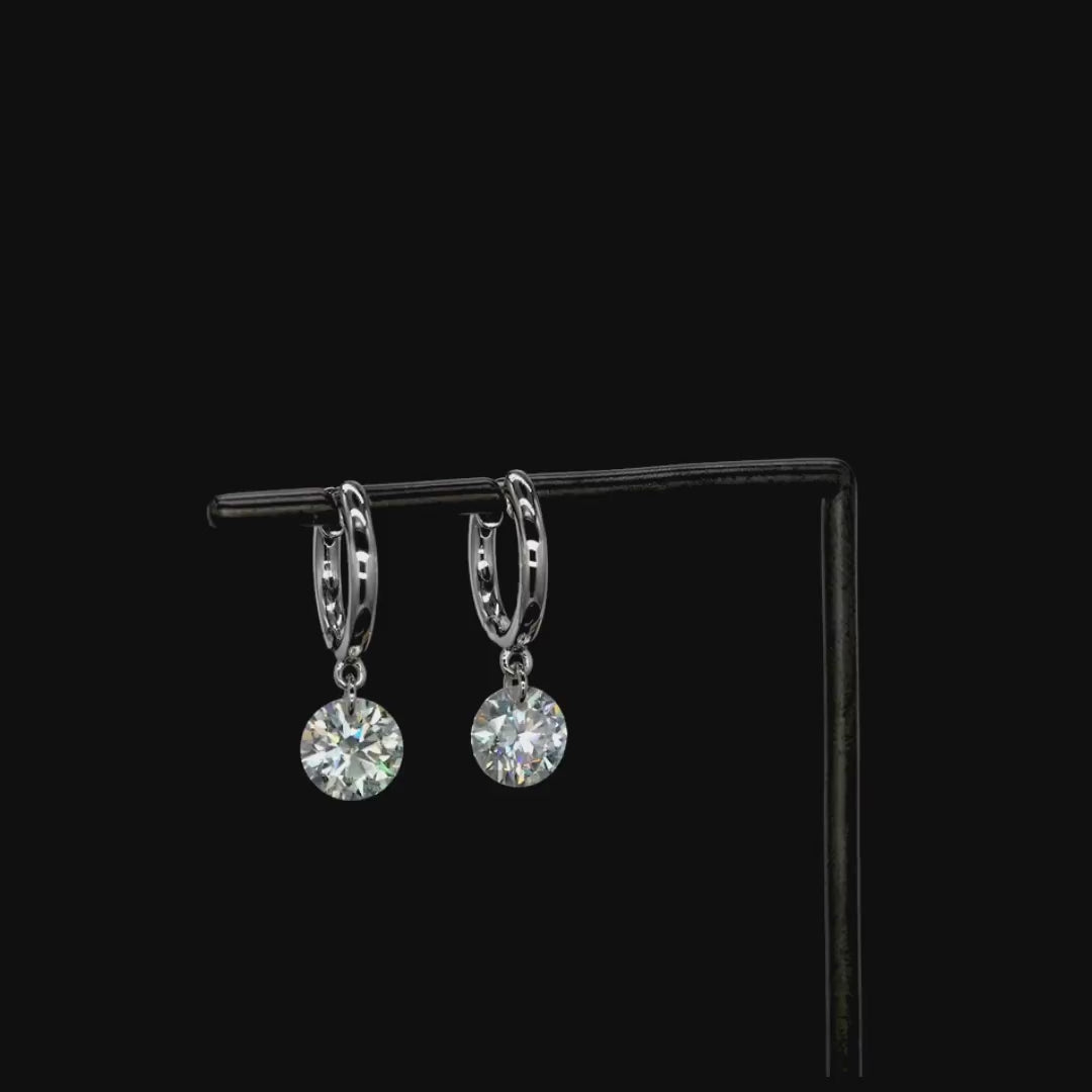 Round Dangle Earrings