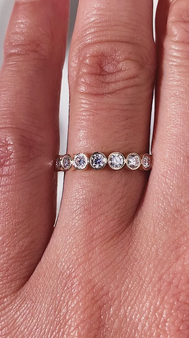 Celeste Moissanite Band