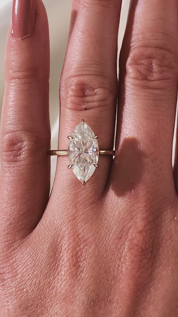 Celestia Marquise Moissanite Ring