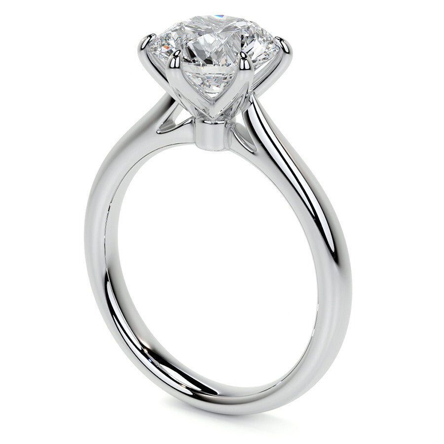 Solitaire Moissanite Ring